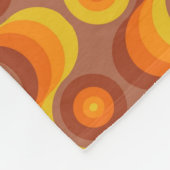 レトロ/70sパターン上品 フリースブランケット (角)