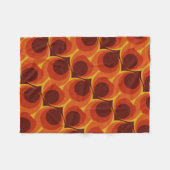 レトロ/70s上品 フリースブランケット (正面(横))