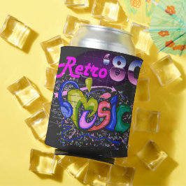 レトロ 80年代 音楽サウンド 缶クーラー