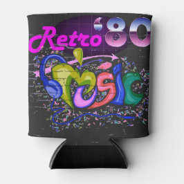 レトロ 80年代 音楽サウンド 缶クーラー