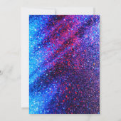 レトロ 90年代 カラフル ビビッド ネオン グロー パーティー 招待状 (裏面)