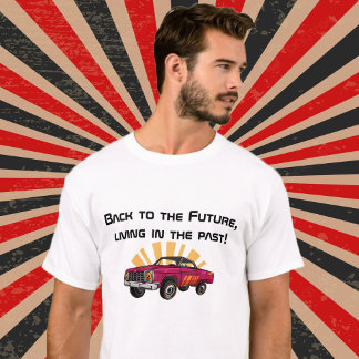 レトロ「Back to the Future」引用文Tシャツ Tシャツ
