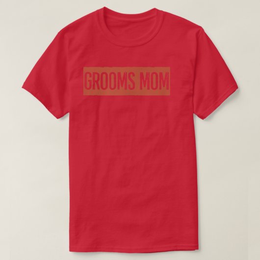 レトロ、Grooms おもしろい Mom Tシャツ (デザイン正面)