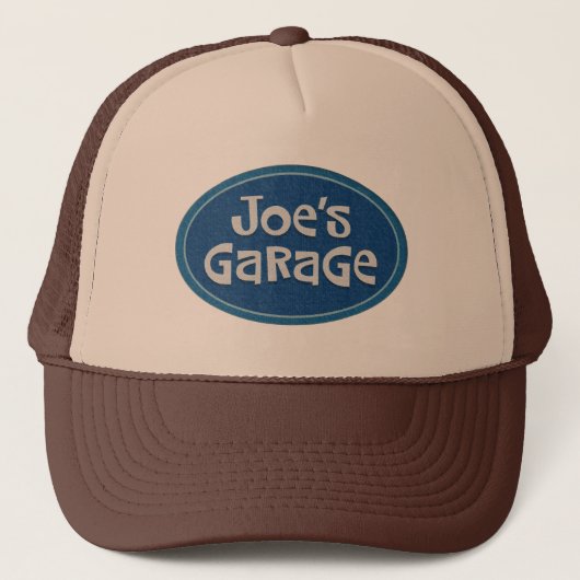 レトロ「Joe's Garage」ロゴ キャップ (正面)