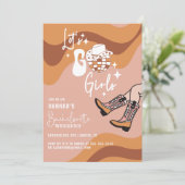 レトロ Let's Go Girls ブライズメイド 招待状 (スタンド正面)