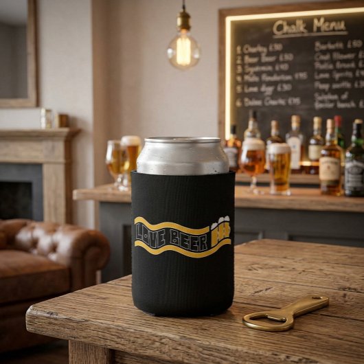 レトロ "Love Beer" 缶クーラー 