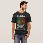 レトロ MAGA メキシコ人はどこにも行かない 移民 Tシャツ (正面フル)