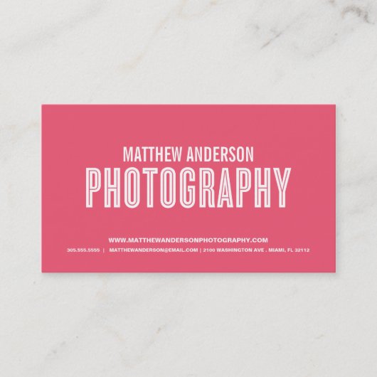 レトロ%PIPE%の写真撮影の名刺 名刺 (正面)