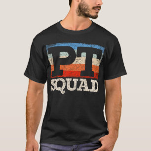 レトロ PT スクワッド 理学療法 理学療法士 Tシャツ