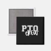 レトロ PTO クルー 保護者教師組織 バックトゥー マグネット (正面/裏面)