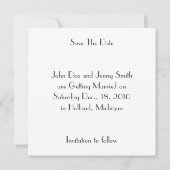 レトロ SAVE THE DATE お知らせ EZカスタマイズ 招待状 (裏面)