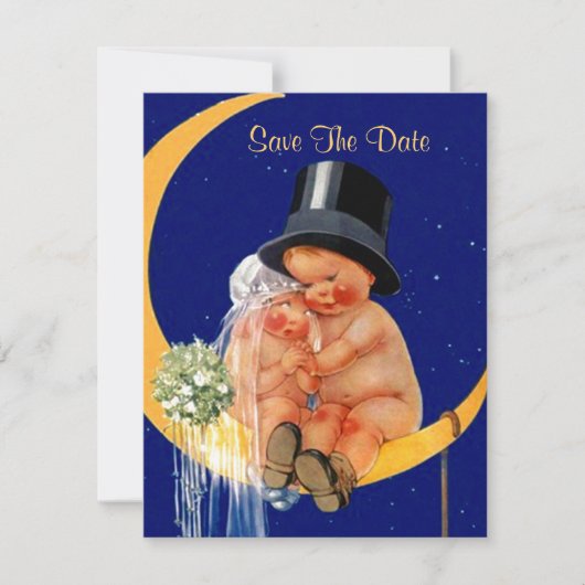 レトロ SAVE THE DATE 発表 EZカスタマイズ セーブザデート (正面)