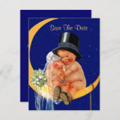 レトロ SAVE THE DATE 発表 EZカスタマイズ セーブザデート (正面/裏面)