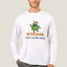 レトロ Tis The Season クリスマスツリー オリジナルプリント トライブレンドTシャツ