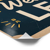 レトロ「Welcome Back to 学's」印刷可能ポスター ポスター (コーナー)