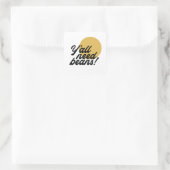 レトロ「Y'all Need Beans」 Beanプロトコルボタン スクエアシール (バッグ)
