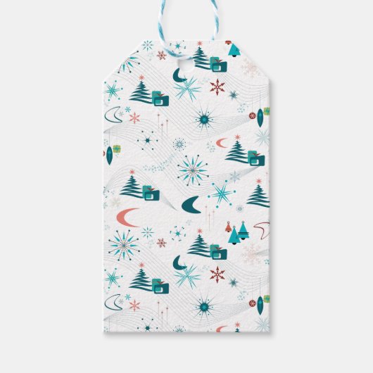 レトロAゴークリスマス ギフトタグ (正面)