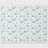 レトロAゴークリスマス ラッピングペーパー (フラット)