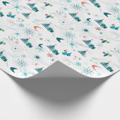 レトロAゴークリスマス ラッピングペーパー (角)