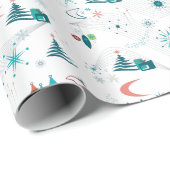 レトロAゴークリスマス ラッピングペーパー (ロールコーナー)