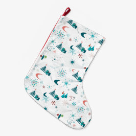 レトロAゴークリスマス ラージクリスマスストッキング