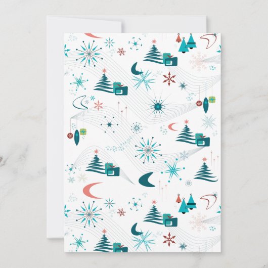 レトロAゴークリスマス 招待状 (正面)