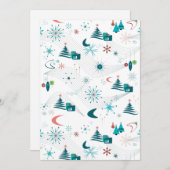 レトロAゴークリスマス 招待状 (正面/裏面)