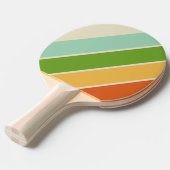 レトロABC通りはっきりした ストライプの 卓球ラケット (正面アングル)
