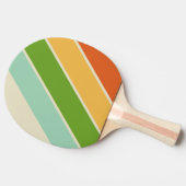 レトロABC通りはっきりした ストライプの 卓球ラケット (横)