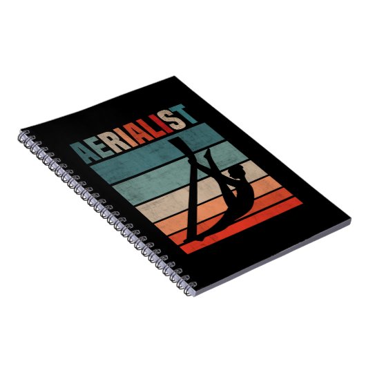 レトロAcrobatエアリアルシルクガールエアリアリスト ノートブック (右側)