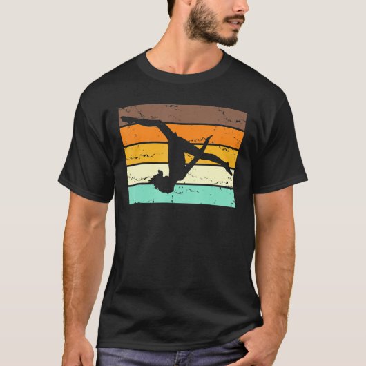 レトロAcrobat体操アクロバティック体操アクロ Tシャツ (正面)