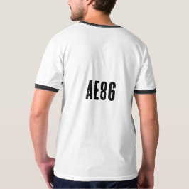 レトロAE86東京ドリフトカーグラフィックリンガーTシャツ Tシャツ