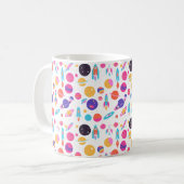 レトロAI生成宇宙マグカップ コーヒーマグカップ (正面左)