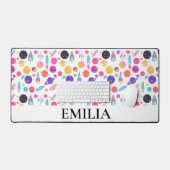 レトロAI生成宇宙 デスクマット (キーボード&マウス)