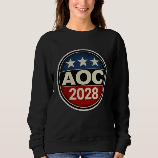 レトロAOC 2028 Fight Olgarchy Resistance Bern スウェットシャツ (正面)