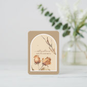 レトロArchスクリプトバライヤリング表示 名刺 (スタンド正面)