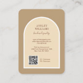 レトロArchスクリプトバライヤリング表示 名刺 (裏面)