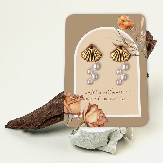 レトロArchスクリプトバライヤリング表示 名刺