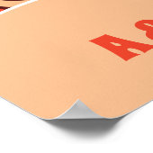 レトロArch & 70s Pattern Groovy結婚's Welcome ポスター (角)