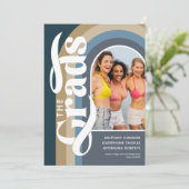 レトロArch Photo 2025 Blue Joint Graduation Party 招待状 (スタンド正面)