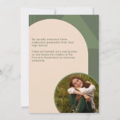 レトロArch Sage Green 2フォトグラッド発表 招待状 (裏面)