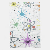 レトロatomic.png キッチンタオル (縦)