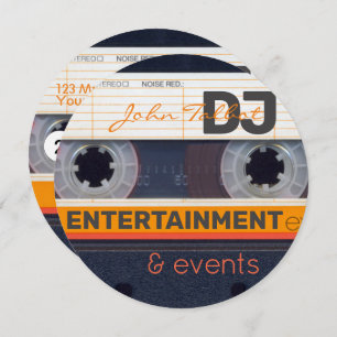 レトロAudiotapeカセット80s DJビジネスラウンドC シーズンカード