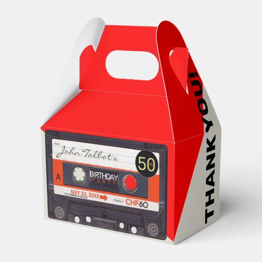 レトロAudiotape S 50歳の誕生日ありがとうGFB フェイバーボックス (正面サイド)