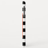 レトロB&Wチェッカーボード、ヒップスターパパーソナライズされたグ、 Case-Mate iPhoneケース (裏面/左)