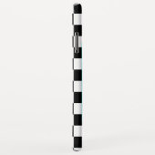 レトロB&Wチェッカーボード、ヒップスターベアパーソナライズされた、 Case-Mate iPhoneケース (裏面/右)