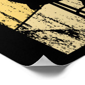 レトロBassoonプレーヤーギフトジャズ音楽Bassoon ポスター (角)