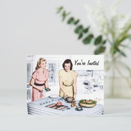 レトロBBQ 招待状 (スタンド正面)