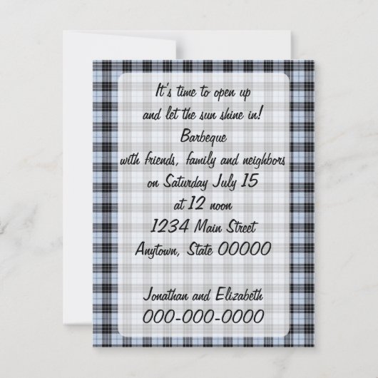 レトロBBQ 招待状 (裏面)