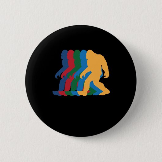 レトロBigfoot Silhoette 70sヴィンテージ 缶バッジ (正面)